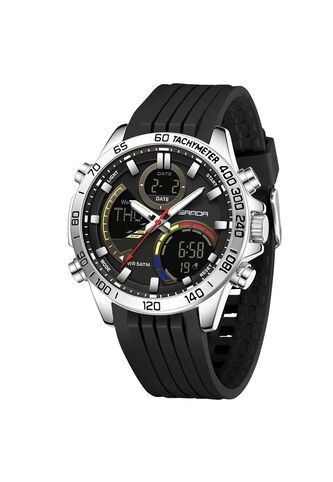 Reloj Sven 6269 Marco Plata - Negro Vintage Accessories