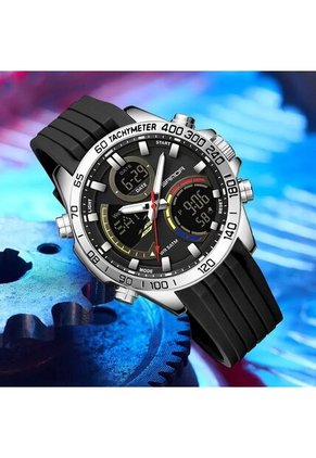Reloj Sven 6269 Marco Plata - Negro