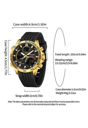 Reloj Sven 6269 Marco Dorado - Negro