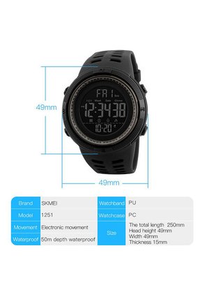 Reloj Hombre Skmei 1251 - Negro
