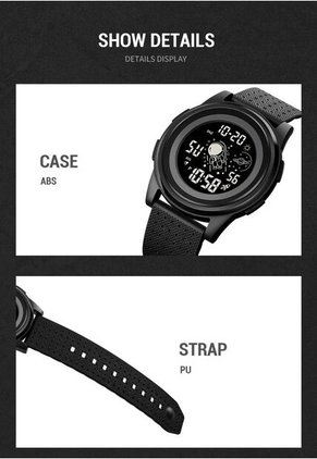 Reloj Skmei 1883 Digital Fondo Oscuro  - Negro