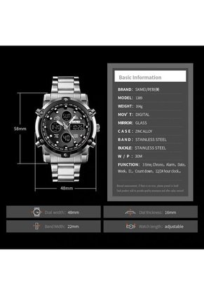 Reloj Hombre Skmei 1389 - Plata