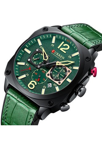 Reloj Curren 8398 Cronógrafo - Verde Vintage Accessories