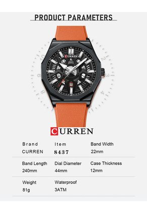 Reloj Curren 8437 - Naranja