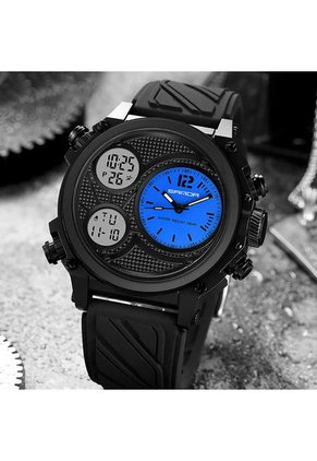 Reloj Hombre Sven 3002 Diesel Tablero Azul - Negro