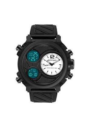 Reloj Hombre Sven 3002 Diesel Tablero Blanco - Negro