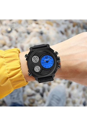 Reloj Hombre Sven 3002 Diesel Tablero Azul - Negro