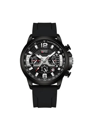 Reloj OFNS Original 1304 Cronógrafo Silicona - Negro