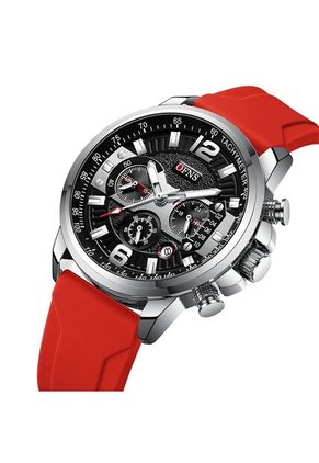 Reloj OFNS Original 1304 Cronógrafo Silicona - Rojo