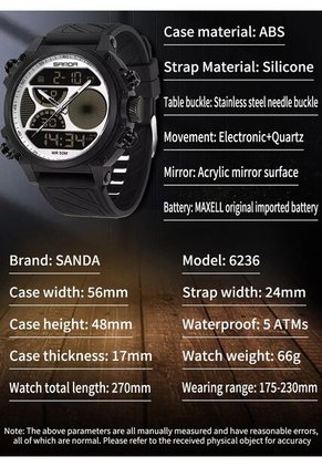 Reloj Hombre Sven 6236 Diesel Tablero Blanco - Negro