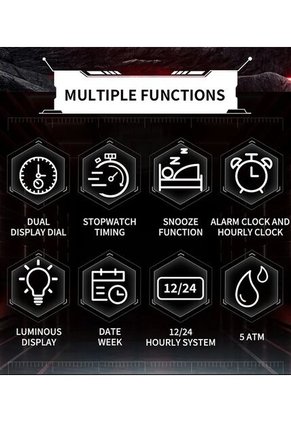 Reloj Hombre Sven 6236 Diesel Tablero Blanco - Negro