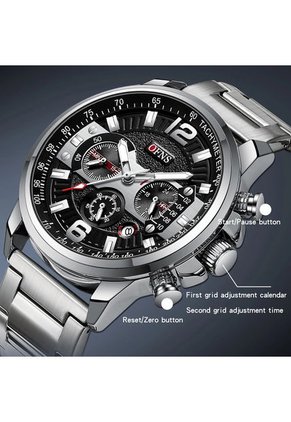 Reloj OFNS Original 1304 Cronógrafo - Plata