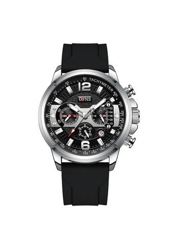 Reloj OFNS Original 1304 Cronógrafo Silicona - Plata Vintage Accessories