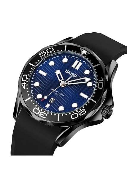 Reloj Casual Skmei 9276 Fondo Azul - Negro
