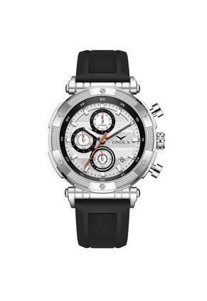 Reloj Onola 6859 Cronógrafo Fondo Blanco - Negro