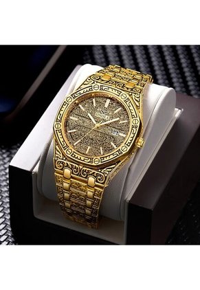 Reloj Onola 3812 Tallado - Dorado