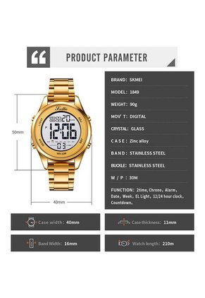 Reloj Scottie 1849 Digital - Dorado