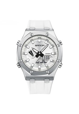 Reloj Hombre Sven 3309 Dual Time - Blanco Vintage Accessories
