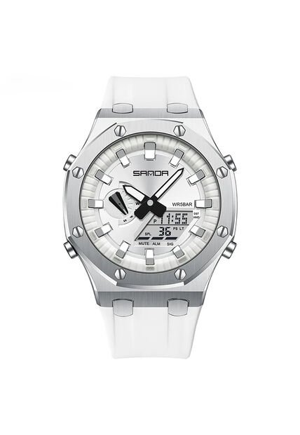 Reloj Hombre Sven 3309 Dual Time - Blanco
