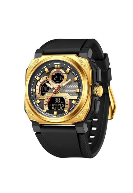 Reloj Hombre Sven 3356 Dual Time - Dorado