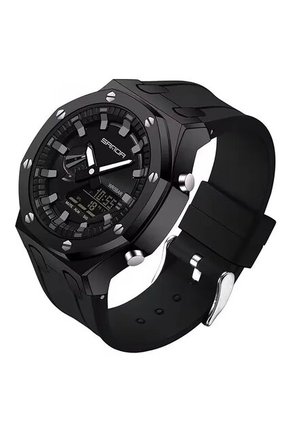 Reloj Hombre Sven 3309 Dual Time - Negro