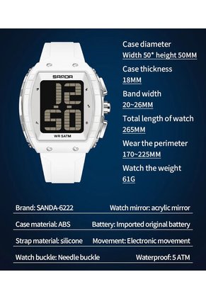 Reloj Hombre Sven 6222 Digital - Blanco