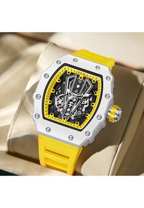 Reloj Onola 3826 Skeleton - Amarillo