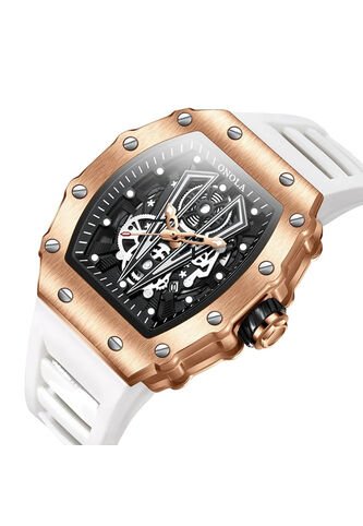 Reloj Onola 3826 Bisel Bronce - Blanco Vintage Accessories