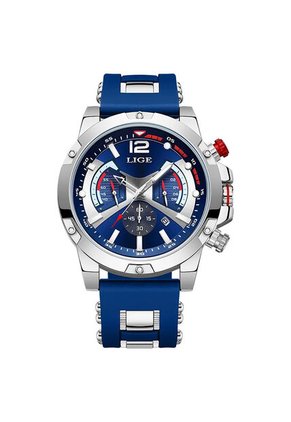 Reloj Lige 98135 Cronógrafo Tablero Azul - Plata