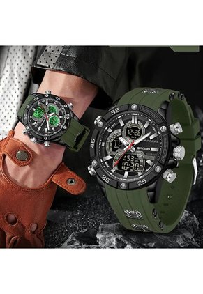 Reloj Hombre Sven 6162 Dual Time - Verde