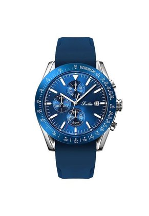 Reloj Scottie 9253 Cronógrafo Carcasa Plata - Azul