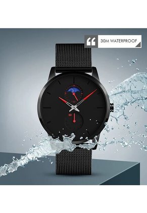 Reloj Scottie 9208 Lunar Punteros Rojo - Negro