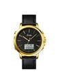 Reloj Scottie 1652 Dual Time Bisel Dorado - Negro de Vintage Accessories
