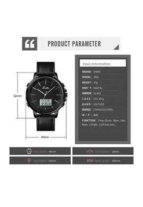 Reloj Scottie 1652 Dual Time - Negro