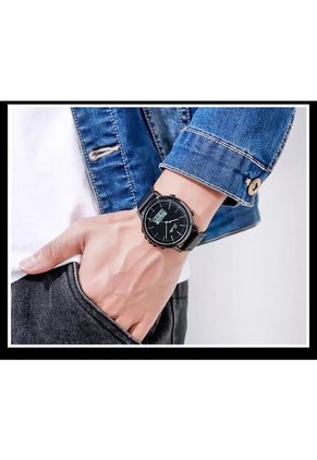 Reloj Scottie 1652 Dual Time - Negro