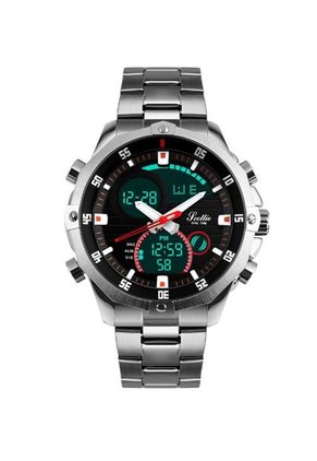 Reloj Scottie 1146 Dual Time - Plata