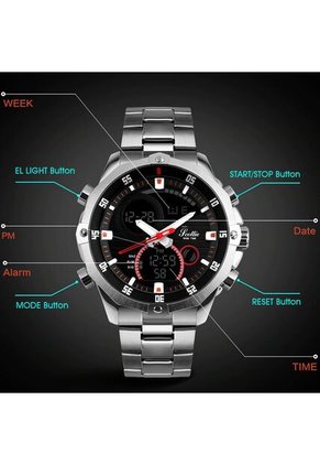 Reloj Scottie 1146 Dual Time - Plata