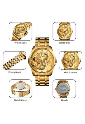 Reloj Skmei 9193 Dragon Dorado