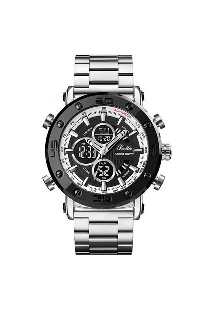 Reloj Scottie 1636 Dual Time - Plata
