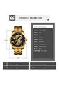 Reloj Skmei 9193 Dragon Dorado Fondo Negro de Vintage Accessories