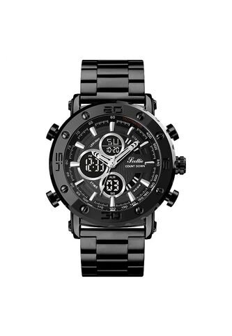 Reloj Scottie 1636 Dual Time - Negro Vintage Accessories