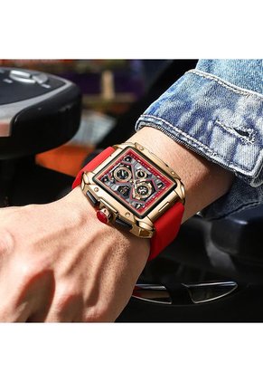 Reloj Lige 8981 Cronógrafo - Rojo