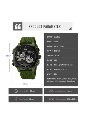 Reloj Scottie 2202 Militar - Verde