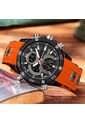 Reloj Hombre Sven 6162 Dual Time - Naranja de Vintage Accessories