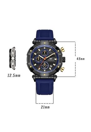 Reloj Onola 6859 Cronógrafo Fondo Negro - Azul