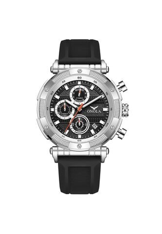 Reloj Onola 6259 Cronógrafo Fondo Negro - Negro Vintage Accessories