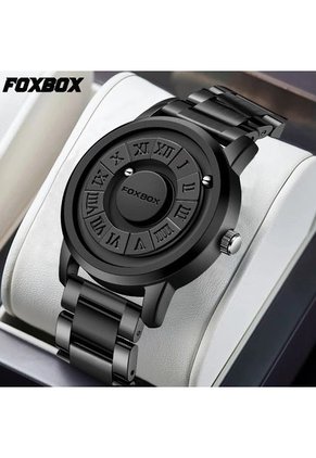 Reloj FoxBox (Braille) Magnético Acero - Negro