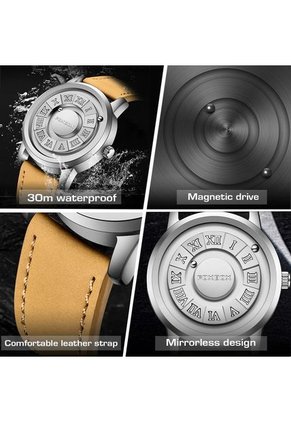 Reloj FoxBox (Braille) Magnético Tablero Gris Pulso Cafe