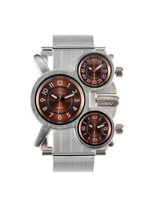 Reloj OULM 1167 Malla Metalica Cafe