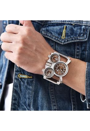 Reloj OULM 1167 Malla Metalica Cafe